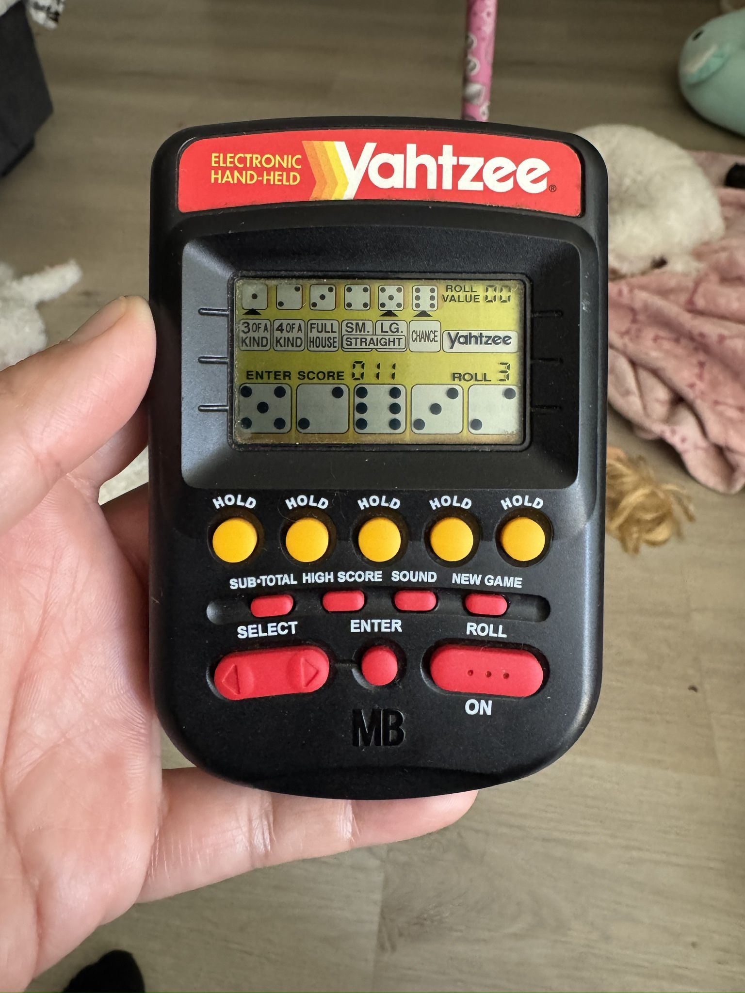 Yahtzee Electronic Handheld Game 1995 Vintage