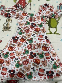 Mickey Xmas Dress 4t And 7t 