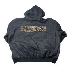 Vintage 90s Michigan Embroidered Insulated Jacket 