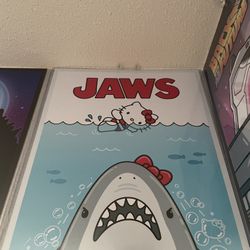 Hello Kitty Jaws Poster 