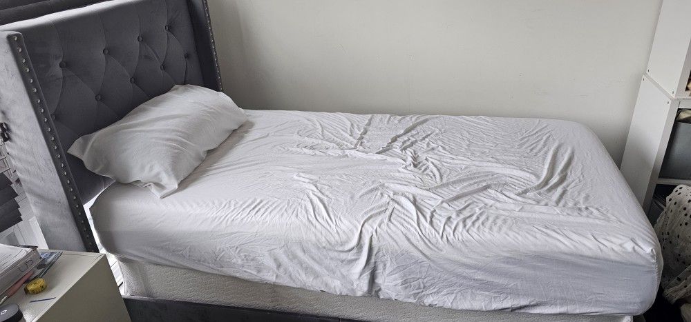Twin Sized Bed Frame And Matress