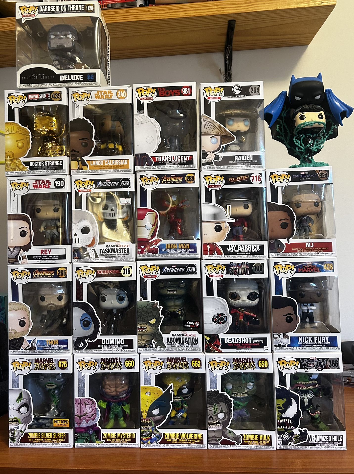 Various Funko Pops