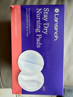 Lansinoh Stay Dry Disposable Nursing Pads, Soft and Super Absorbent Breast Pads, Breastfeeding Essentials for Moms, 99 Count