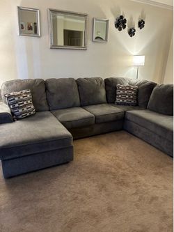 Gray sectional sofa