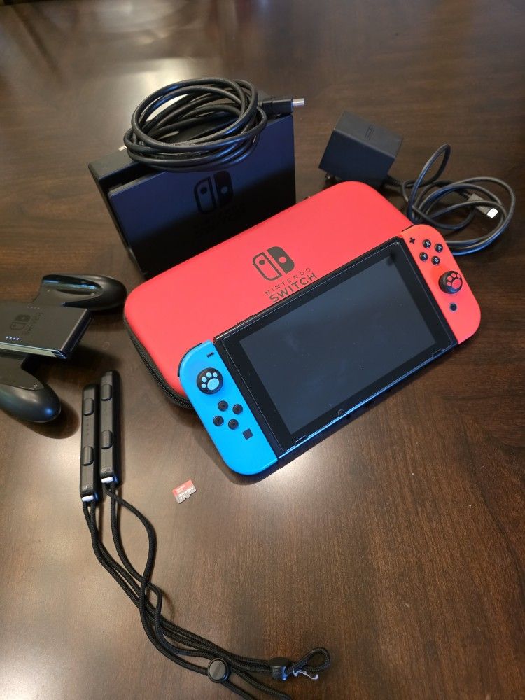 Nintendo Switchwith Neon Blue and Neon Red Joy‑Con