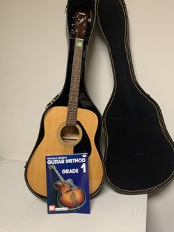 Yamaha F-13 Acoustic Guitar + Case, Tuner & Strap