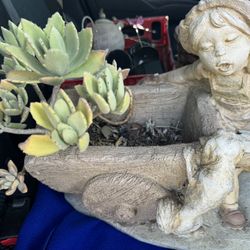 Concrete Statue Planter