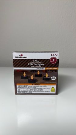 Way to Celebrate Fall LED Tealights 4-Pack