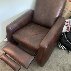 Brown Leather Recliner 