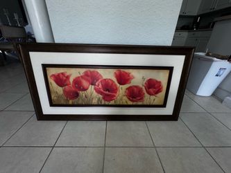 Flower painting 48”X24” . Good Condition