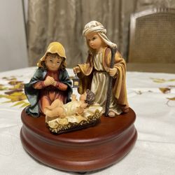 Nativity Figurine Musical Gift For Decorative