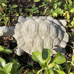 Enchanting Garden Statues: Turtle and Bunny (Excellent Condition)