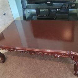 Beautiful Ashley Solid Wood Coffee Table 50 Wide 32 Deep 17 Height