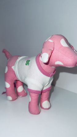 Vintage Victoria’s Secret PINK Plush Dog – Pink & White Collectible