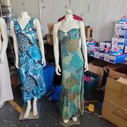 Woman dresses