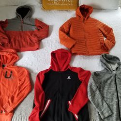 Jackets/ Hoodies Zip Up Size 10/12 And  14/16 Boys