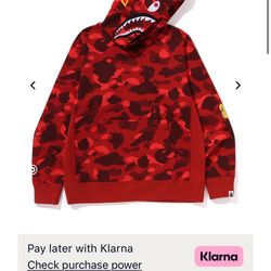 Red Bape Zip Up 