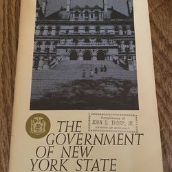 The Government of New York State- 1966 booklet. 