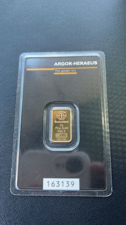 Argor-Heraeus 2g Fine Gold Bar 999.9