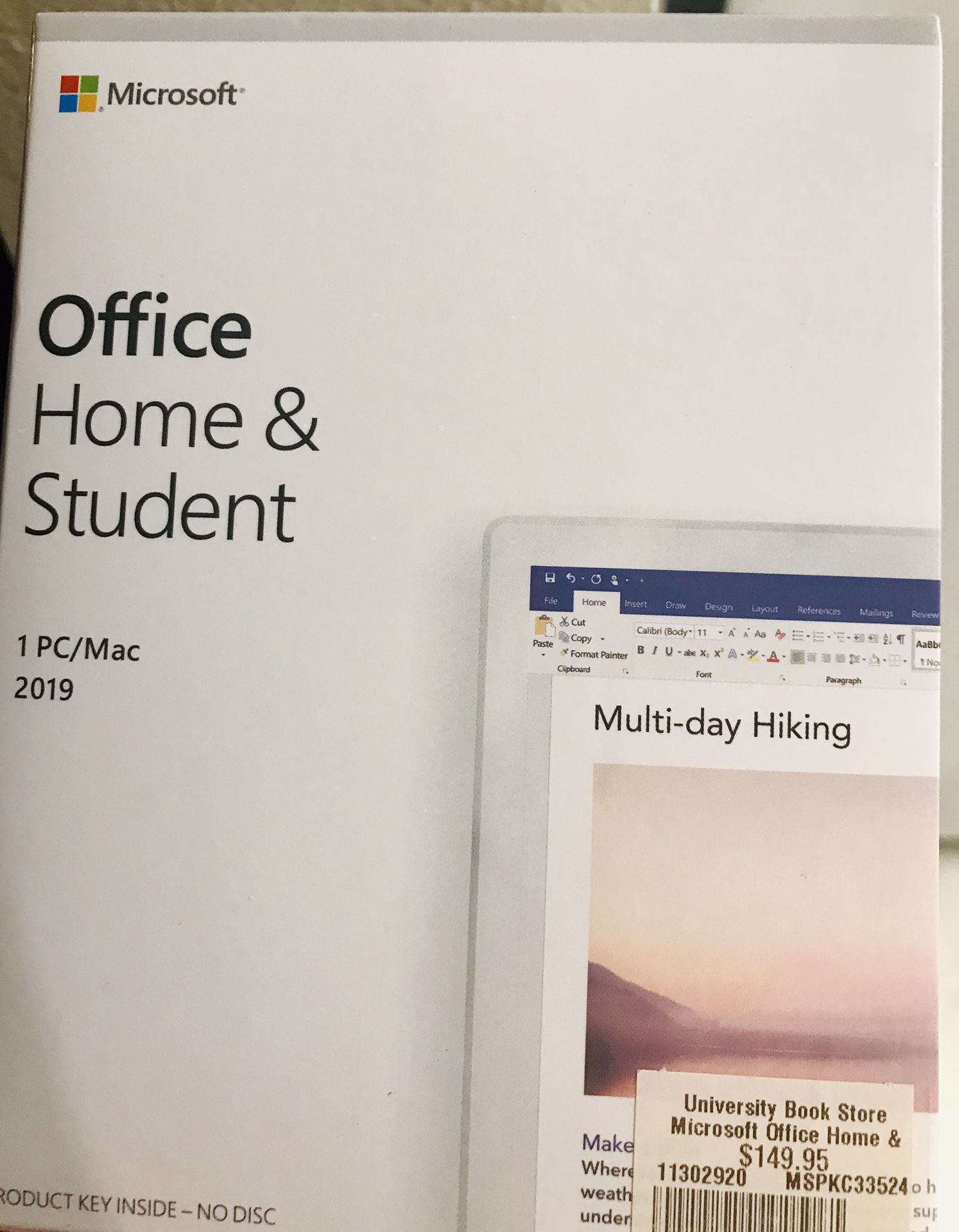Office home and student 2019 PC/Mac