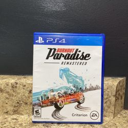 Burnout Paradise Remastered PS4 CIB Tested Complete