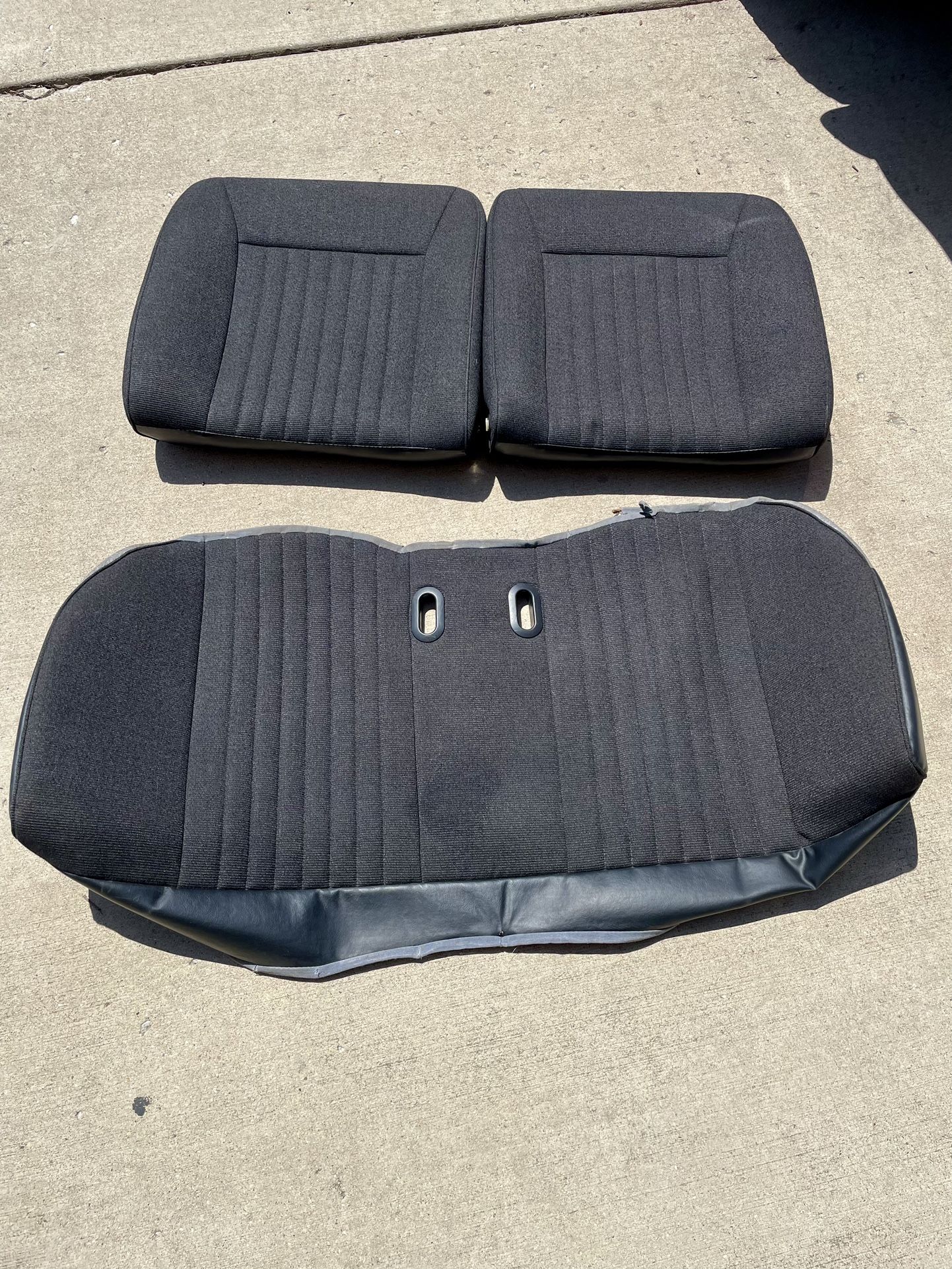 Mustang Foxbody Hatchback  Rear Seats In Black 