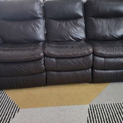 ROOMS TO GO - USED LEATHER Sofa 3 Piece Set 