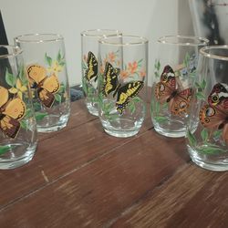 Butterfly Gold Rim Glasses