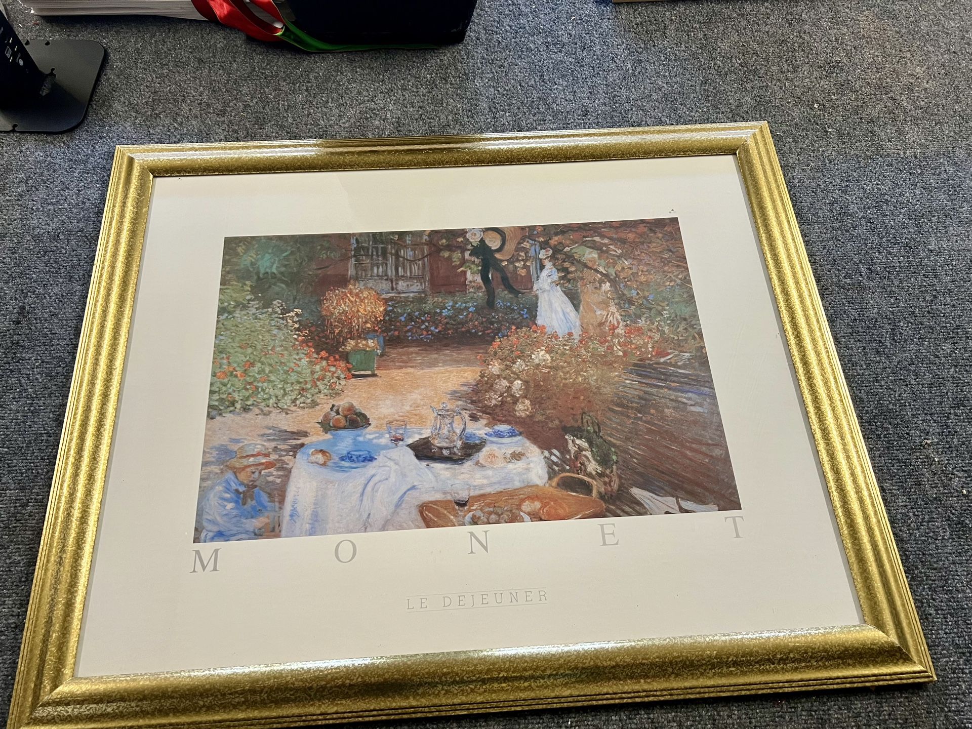 Claude Monet Print W/ Frame 26” X 32”