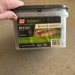 8D Galvanized 2 1/2” Nails.