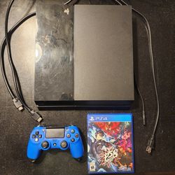 PS4 Console, CUH-1115A, 500g, Cords, 1 Sony Dualshock PS4 Controller, 1 Persona 5 Game, Works Great 