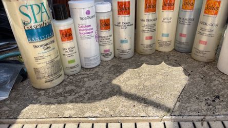 Spa cleaning and balancing chemicals