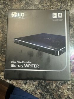 LG Ultra Slim Portable Blu-ray Writer – Windows & Mac Compatible