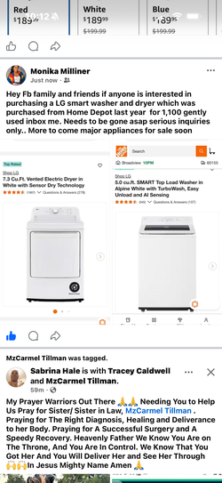 Lg smart appliances washer and druer