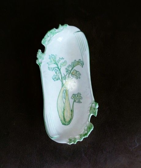COLLECTABLE Apilco Pillivuyt & Fils France porcelain celery dish