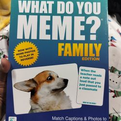 WHAT DO YOU MEME? Board Game: Family Edition by Relatable, New!! 

Brand New Sealed!