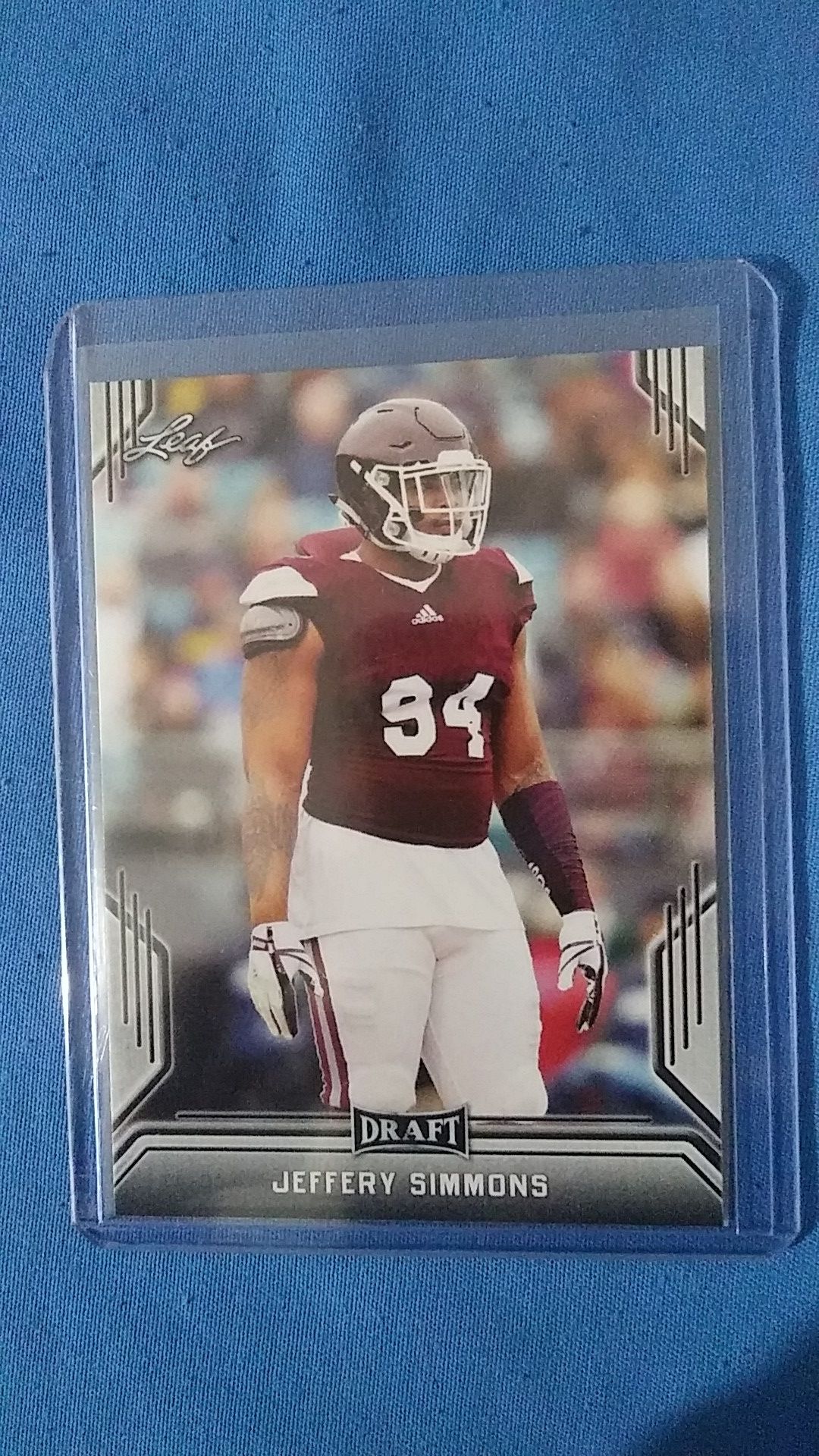 2019 NFL Leaf Football Jeffery Simmons Rookie Card!