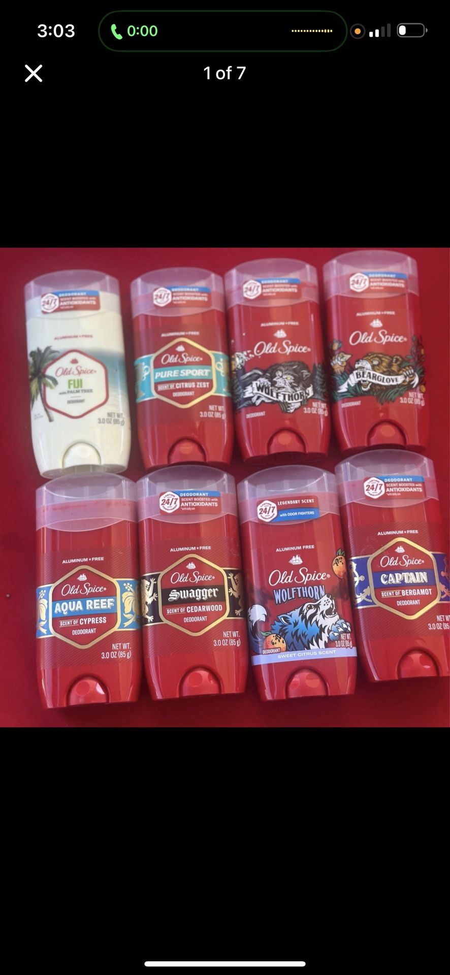 Old Spice Deodorant Blue Bar