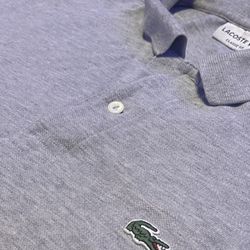 Lacoste Men’s Polo Shirt – Size L – Classic Grey