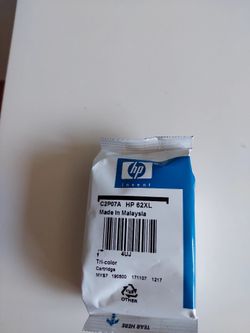 New HP 62XL Tri-Color Ink Cartridge (High Yield, Original Factory Sealed)
