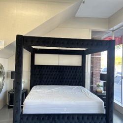 Canopy Bed , Bedroom Set , Same Day Delivery , No Credit Needed 