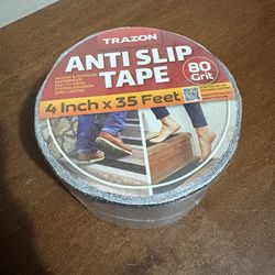 Trazon Anti Slip Tape 80 Grit 4 Inch x 35 Feet Indoor Outdoor