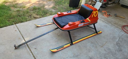 Kids Snowmobile Sled Sleigh 