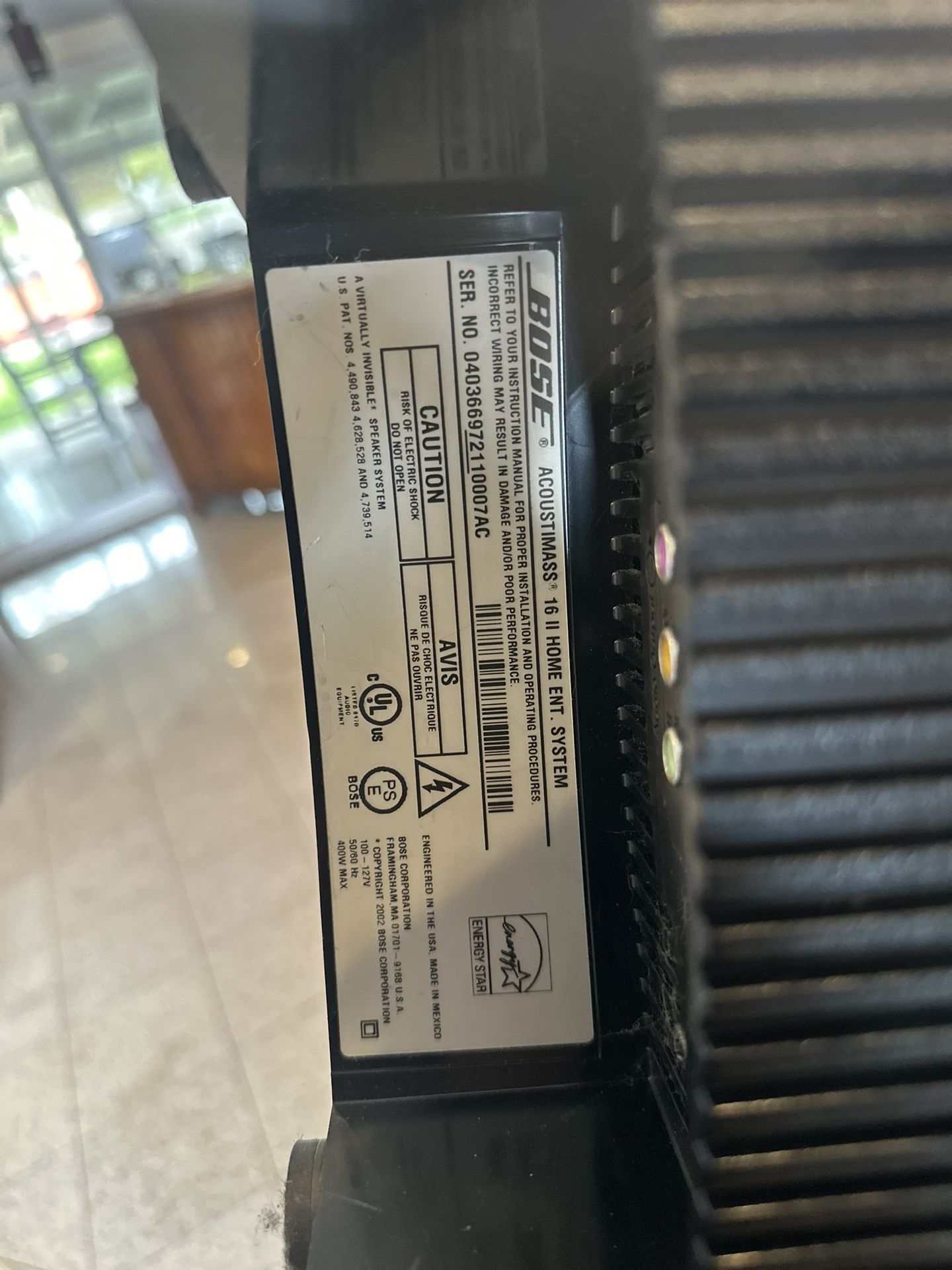Bose Acoustimass 16 Home Entertainment System 