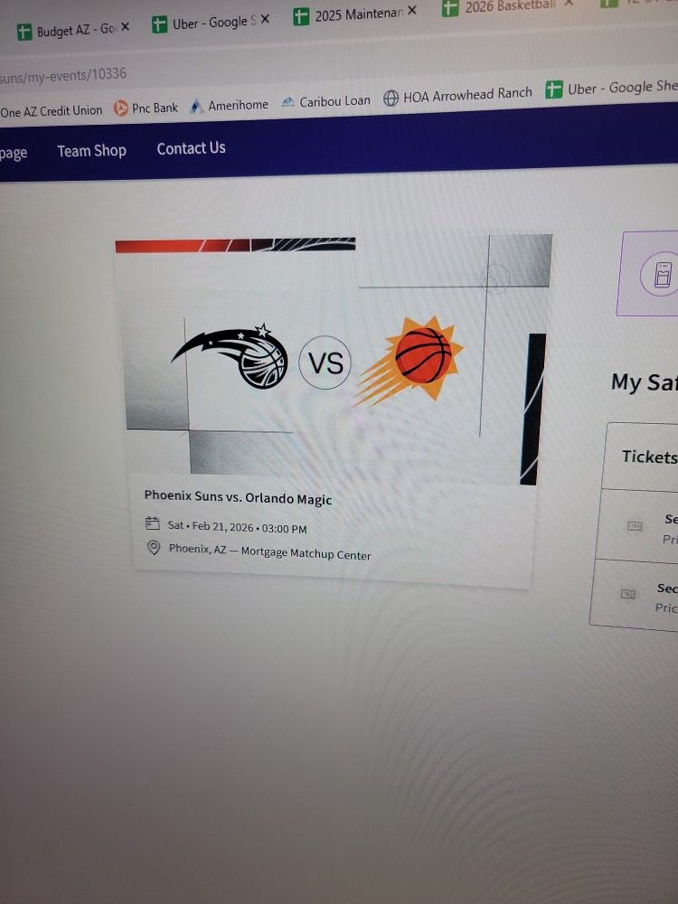 Phoenix Suns Vs Orlando Magic 