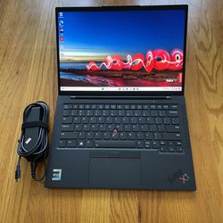 14 in  Lenovo ThinkPad X1 Carbon Gen11 Touchscreen Laptop Win11 Pro i7 1335U 10-Cores @1.7Ghz Nvme 1Tb RAM 16Gb Microsoft Office 2021 Warranty 11/2026