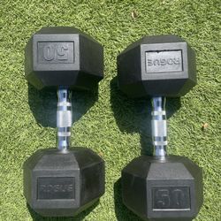 Rogue 50lbs Dumbbells 