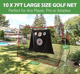 Golf Hitting Net 10 x 7 ft with Putting Mirror (New in Box)