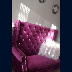 Valet Purple Couch 
