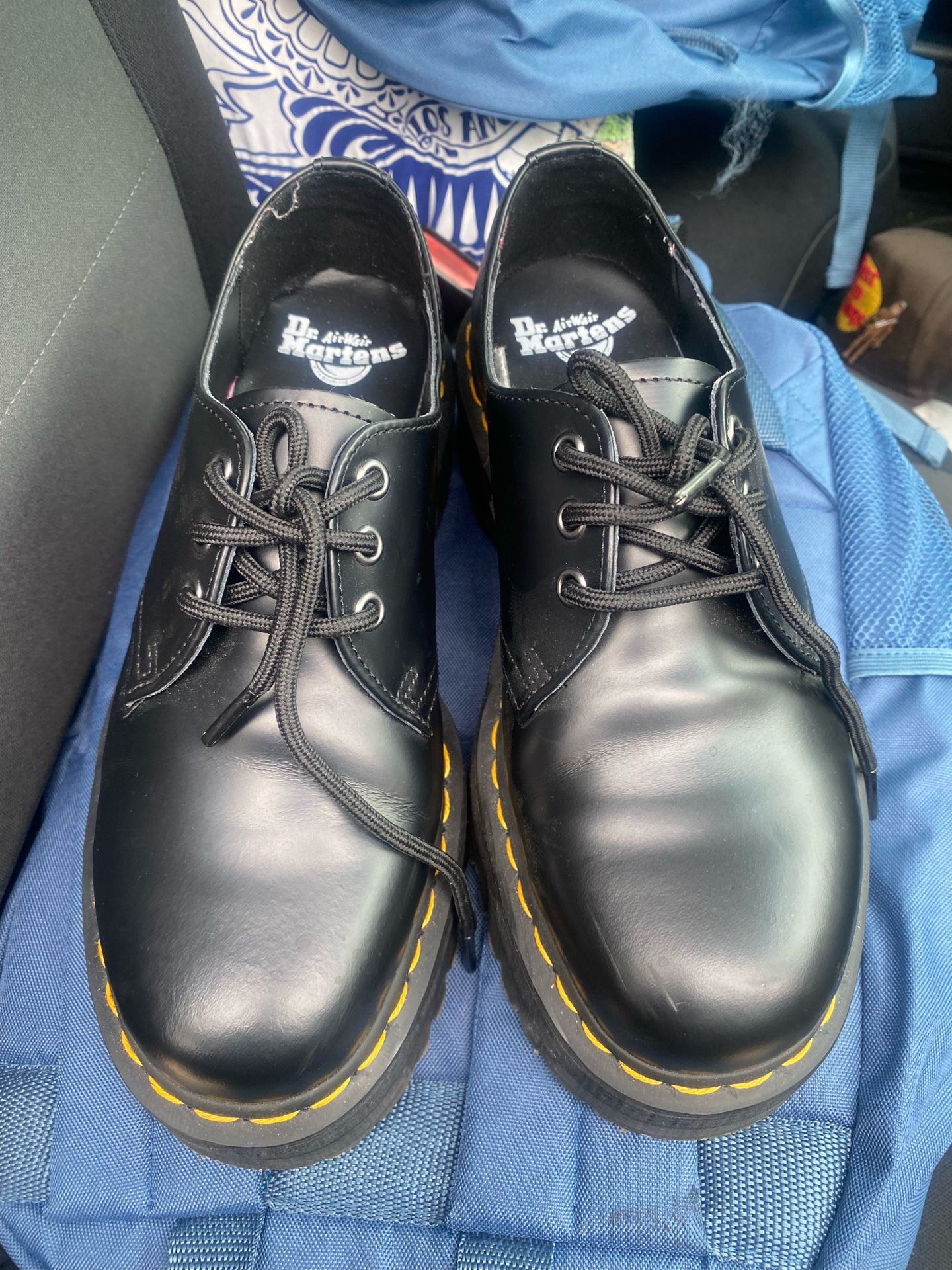 Dr. Martens 1461 Quad Smooth Leather Platform Shoes
